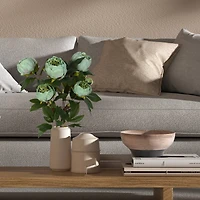 Artificial Green Peony Spray