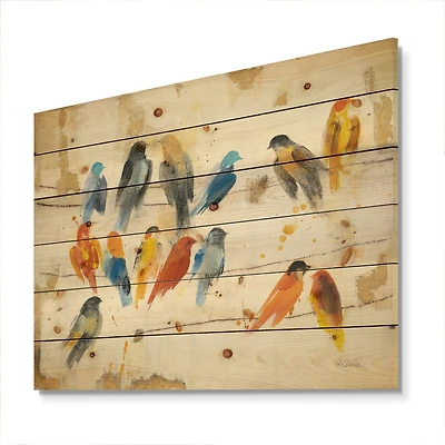 Designart - Multicolor Bird Meeting