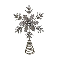 13.5" Jeweled Snowflake Lighted Tree Topper by Ashland®