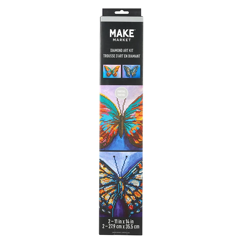 6 Pack: Butterfly Duo Diamond Art Kit by Make Market®