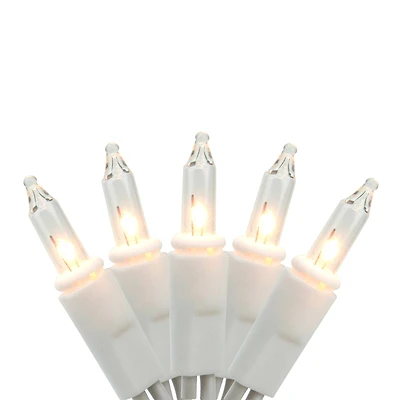 20ct. White Outdoor Mini Patio Umbrella String Lights