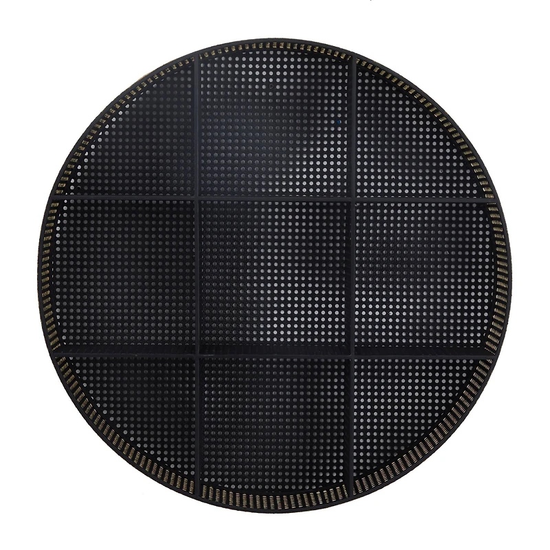 The Novogratz Black Modern Wall Shelf, 32" x 6" x 32"