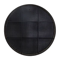 The Novogratz Black Modern Wall Shelf, 32" x 6" x 32"