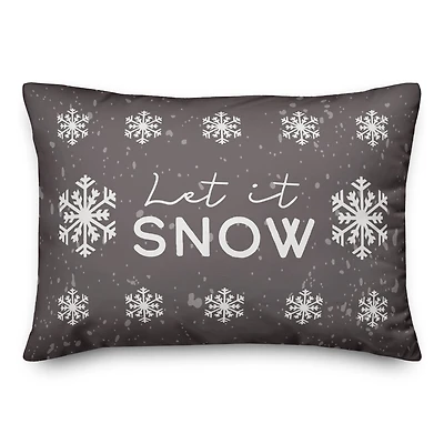 Let it Snow 20" x 14" Spun Poly Pillow