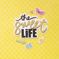 Thickers™ Vicki Boutin The Sweet Life Phrase & Icon Sweet Rush Chipboard Stickers