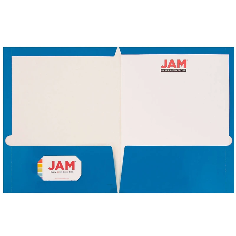 JAM Paper Laminated 2-Pocket Glossy Folders