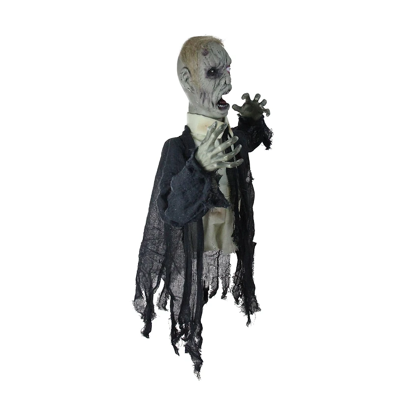 19" Lighted & Animated Groundbreaking Zombie Halloween Decoration