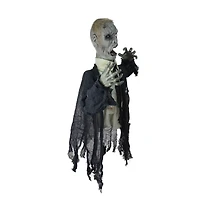 19" Lighted & Animated Groundbreaking Zombie Halloween Decoration
