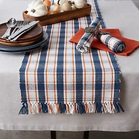 DII® 72" Autumn Farmhouse Plaid Table Runner