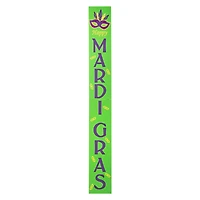 Glitzhome® 60" Mardi Gras Wooden Porch Sign