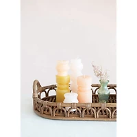 Hello Honey® Hand-Woven Rattan Tray with Handles