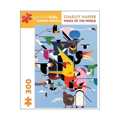 Charley Harper Wings of the World 300 Piece Puzzle