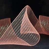 5.5" x 15yd. Coral Mesh Ribbon by Celebrate It™