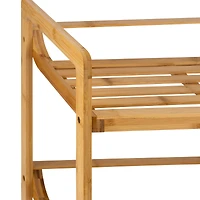 Organize It All Bamboo Double Wide 3-Tier Shelf 