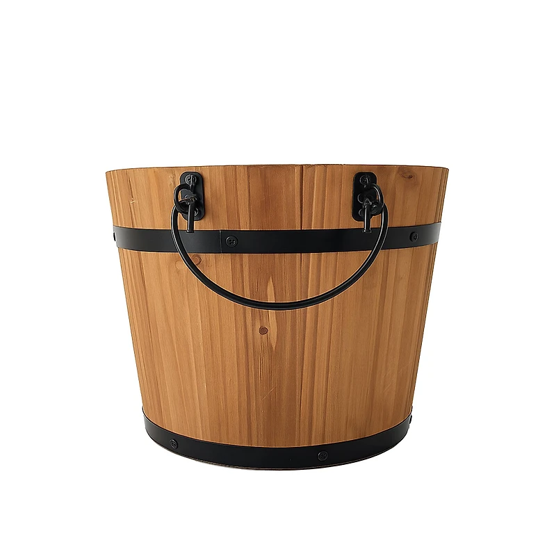 8" Natural Wood & Metal Bucket by Ashland®