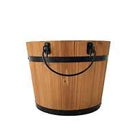 8" Natural Wood & Metal Bucket by Ashland®