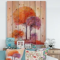 Designart - Colourful Trees Impression I