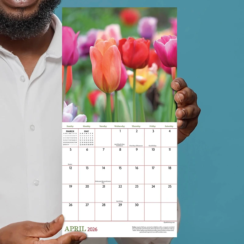 2026 Flowers Mini Calendar