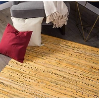 DII® Multi Mustard Rag Rug, 4ft. x 6ft.