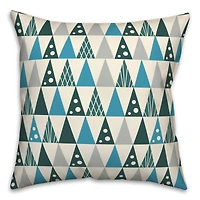 Cool Tree Pattern 18x18 Throw Pillow