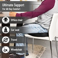 Mind Reader Memory Foam Seat Cushion with Air-Cloud Technology