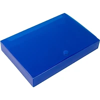 JAM Paper Blue Plastic Index Card Case