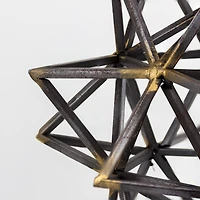 15" Rustic Metal Star Figurine on Stand