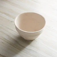 10" Beige Recycled Paper Chalk Bowl