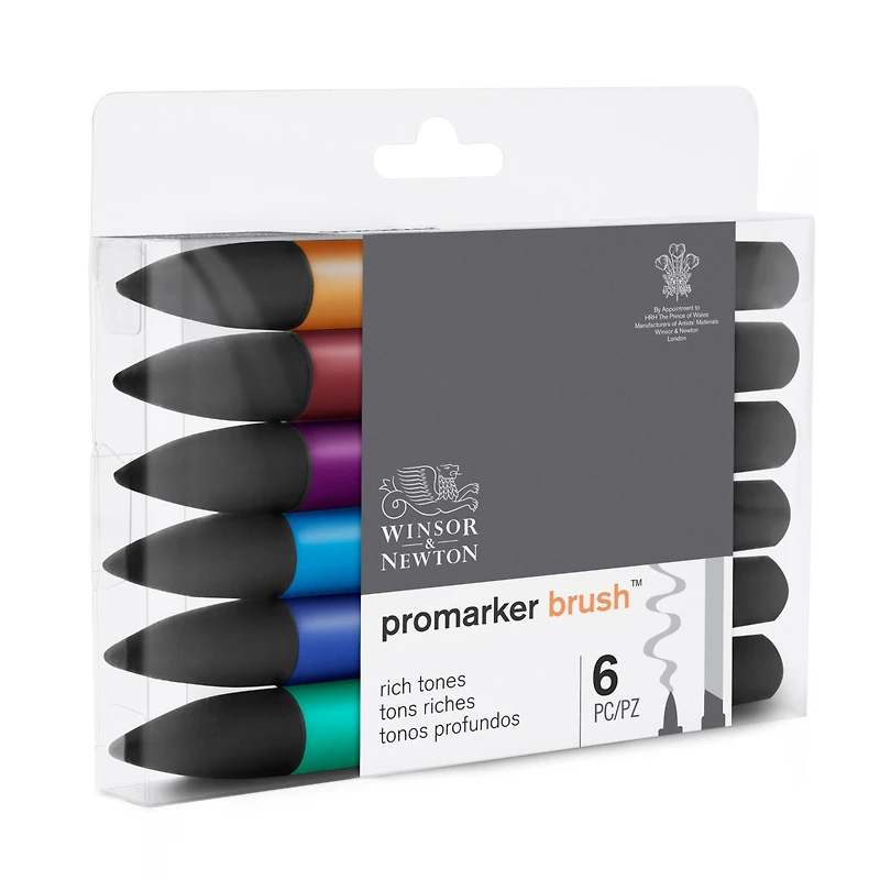 Winsor & Newton® 6 Rich Tone Promarker Brush™ Set