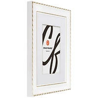 4 Pack Craig Frames Victoria White & Gold Picture Frame with Mat