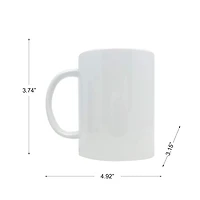 15oz. White Ceramic Sublimation Mug by Make Market®