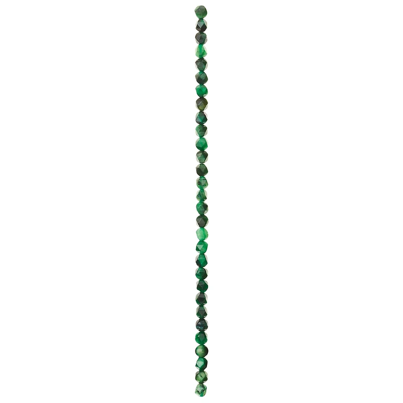 Green Dyed Faceted Tiger's Eye Beads, 6mm by Bead Landing™