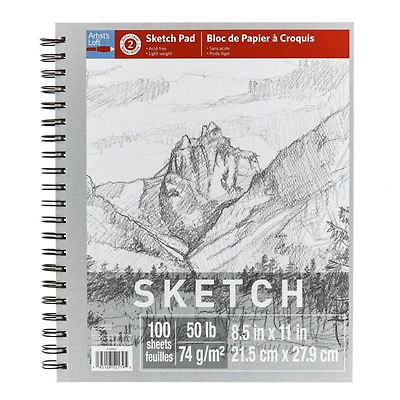 6 Pack: Sketch Pad by Artist's Loft™, 8.5" x 11"