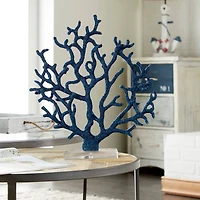 16" Blue Coastal Coral Sculpture