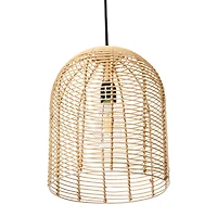 Hello Honey® Modern Boho Handwoven Rattan Pendant Light