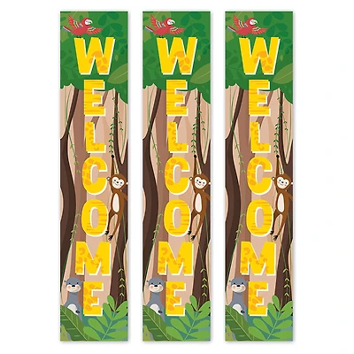 Creative Teaching Press® 8" x 39" Jungle Friends Welcome Banner, Pack of 3