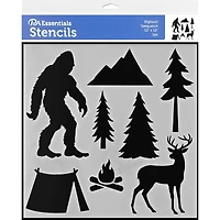 PA Essentials Bigfoot & Sasquatch Stencil, 12" x 12"