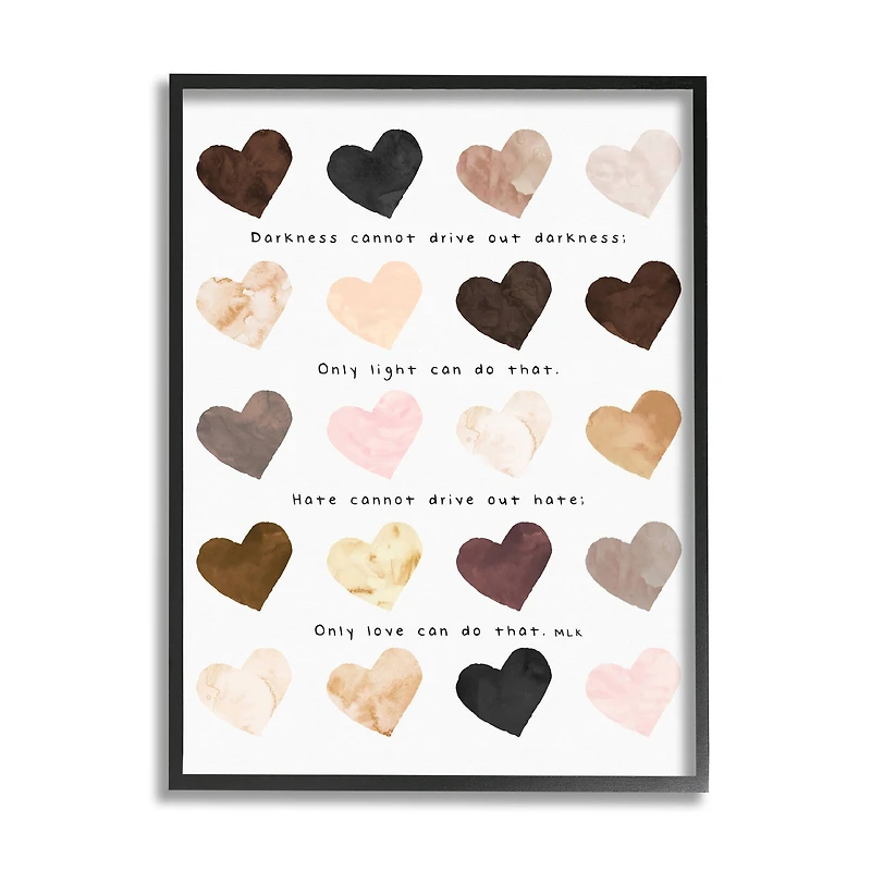 Stupell Industries Only Love Can Famous MLK Quote Wall Art in Frame