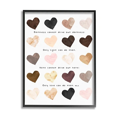 Stupell Industries Only Love Can Famous MLK Quote Wall Art in Frame