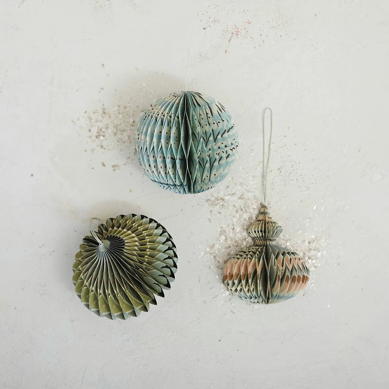 Hello Honey® Paper Folding Honeycomb Ornament Set