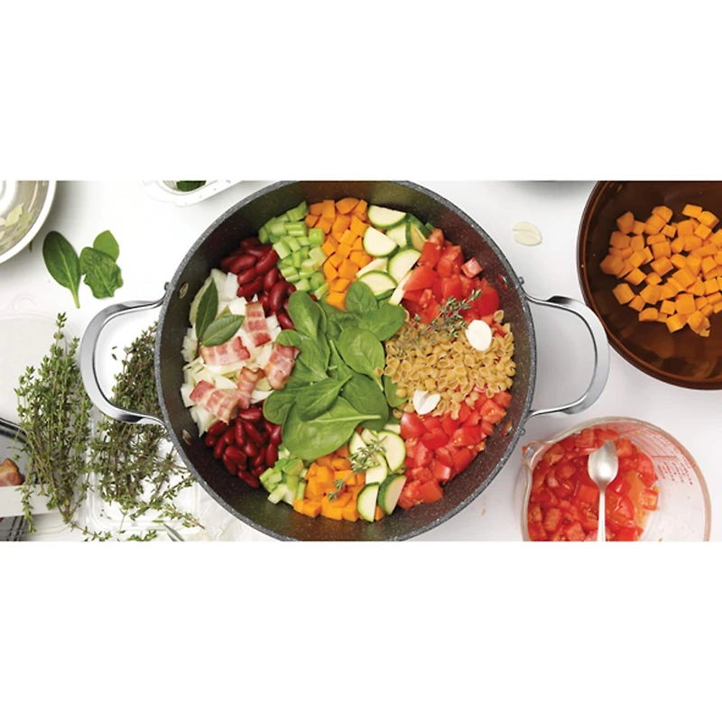 THE ROCK by Starfrit One Pot 7.2qt. Stock Pot with Lid