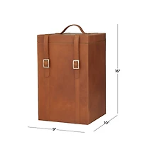 Tan Modern Wine Holder, 9" x 10" x 16"