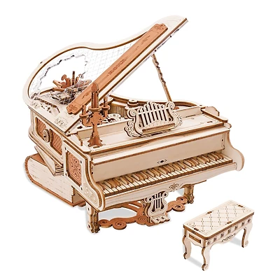 ROKR® Magic Piano Mechanical Music Box 3D Wooden Puzzle
