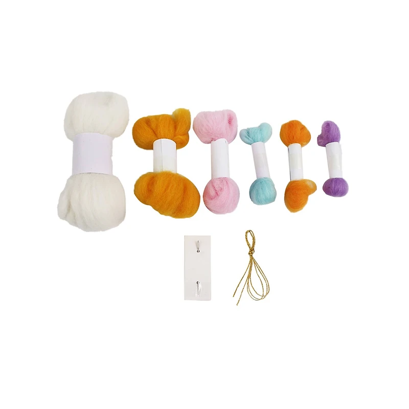 Spring Advanced Rainbow Cupcake Felting Kit by Loops & Threads®