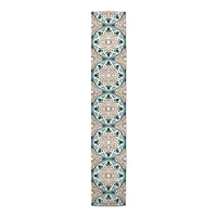 Faded Medallions Outdoor Table Runner