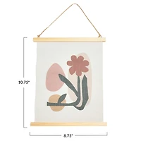 Hello Honey® Abstract Floral Canvas Wall Scrolls, 3ct.