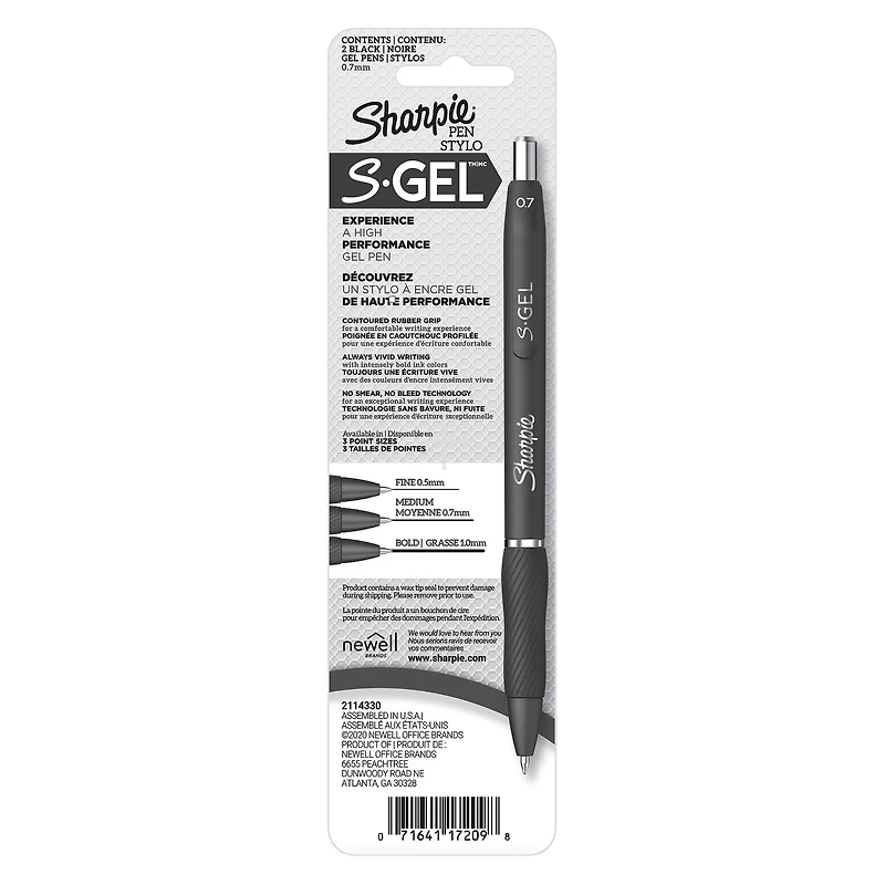 Sharpie® S-Gel™ Black Pens