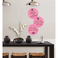 WallPops Flirt 13" Pink Dry Erase Dot Decals, 3ct.