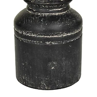 Black Traditional Candle Holder Set