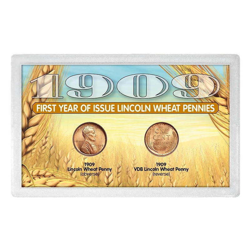 1909 and 1909 VDB “First-Year of Issue" Lincoln Wheat-Ear Pennies